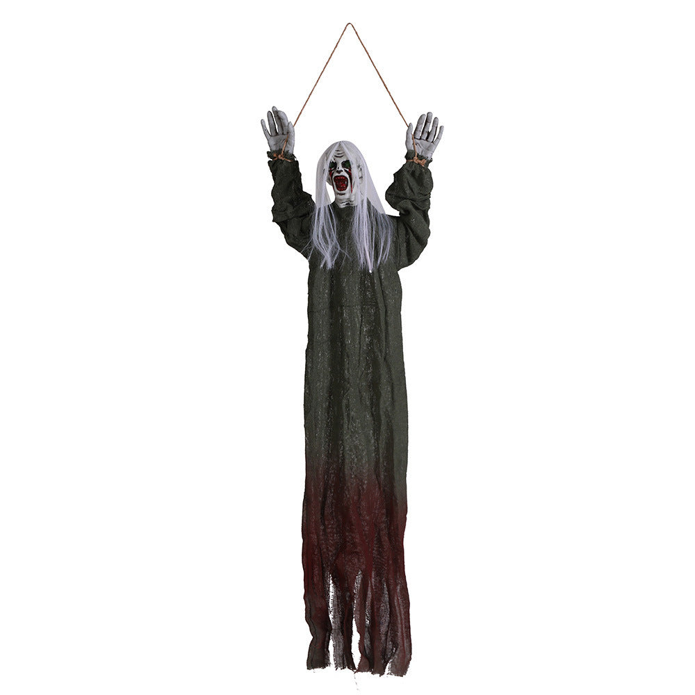 Halloween Hanging Ghost Decoration Spooky Cloth Prop for Haunted House Party