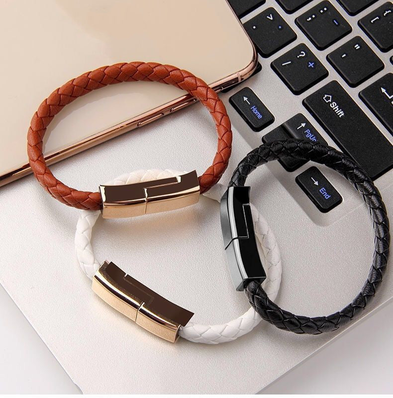 Bracelet Charger USB Cable For IPhone 14 13 Max Leather
