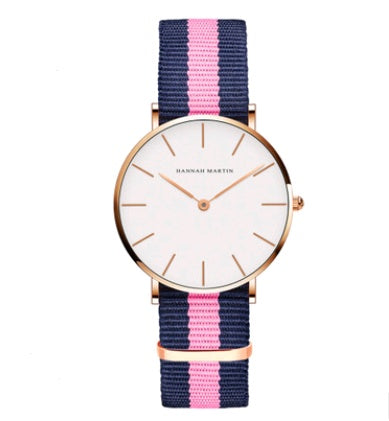 36mm Ladies Simple Waterproof Watch Korean White Belt