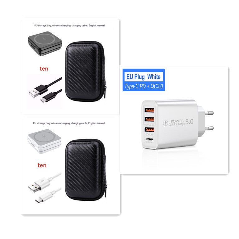 Foldable Three In One Magnetic Wireless Charger Stand