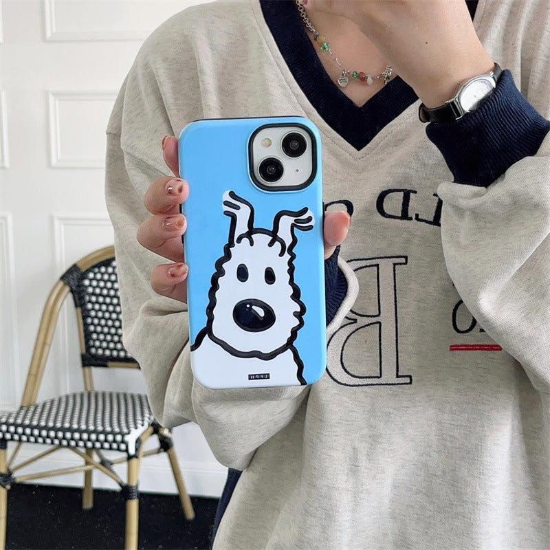 Cartoon Cute Probe Dog TPU Case For IPhone 11 12 13 Pro Max