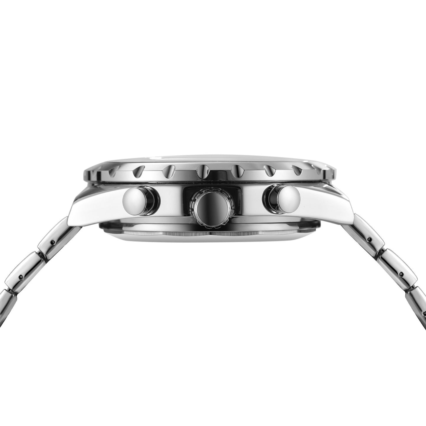 Double Calendar Automatic Mechanical Watch Men Steel