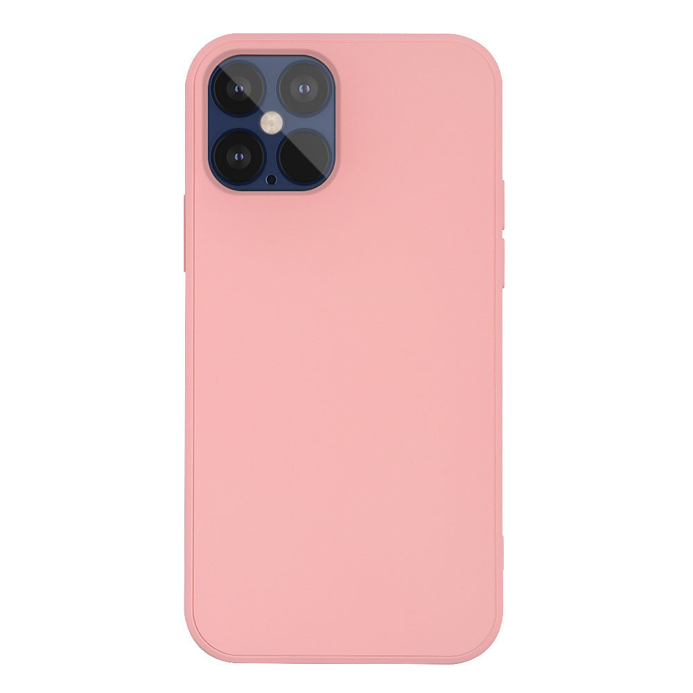 Liquid Silicone Phone Case Feel Pure Color Back Cover