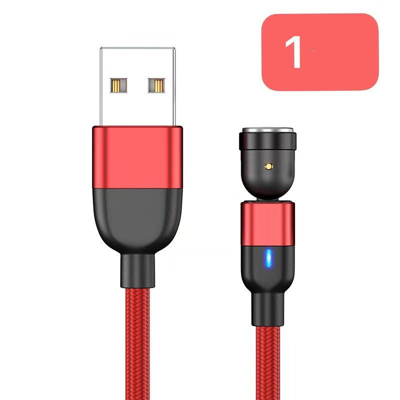Magnetic Three In One Rotating Charging Cable Usb Type C