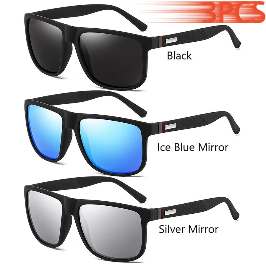 Fashion Vintage Square Sunglasses Men Women Luxury Brand Designer Men'S Sun Glasses Driving Fishing UV400 Eyewear Man