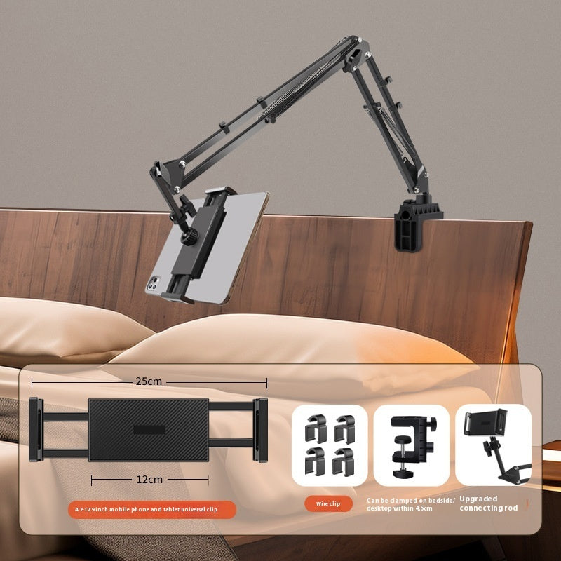 Folding Bedside Lazy Phone Holder With Universal Clips