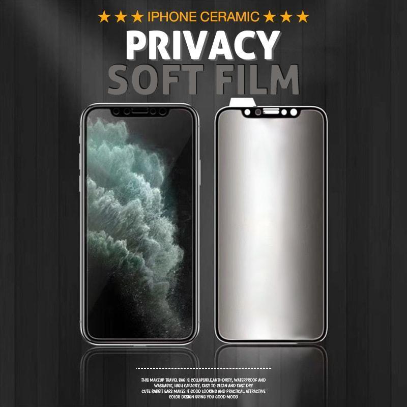 Matte Privacy Tempered Glass Screen Protector Anti Spy Film for iPhone 6–12