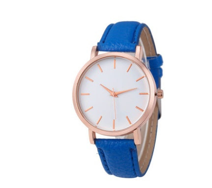 Quartz Watch PU Leather Strap Alloy Case 35.5mm 19mm Band