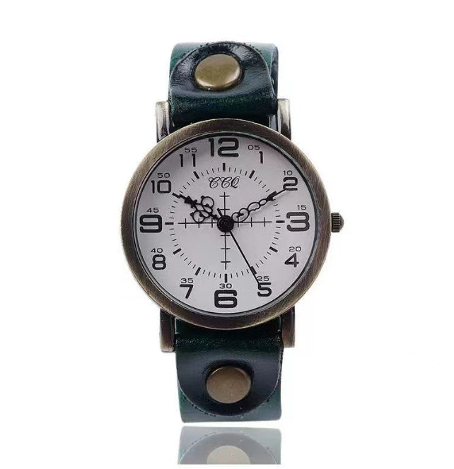 Belt Retro Neutral Watch European And American Digital Women's Casual