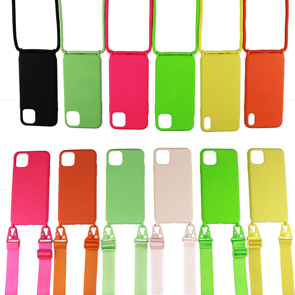 Liquid Silicone Integrated Lanyard Iphone Case Armband