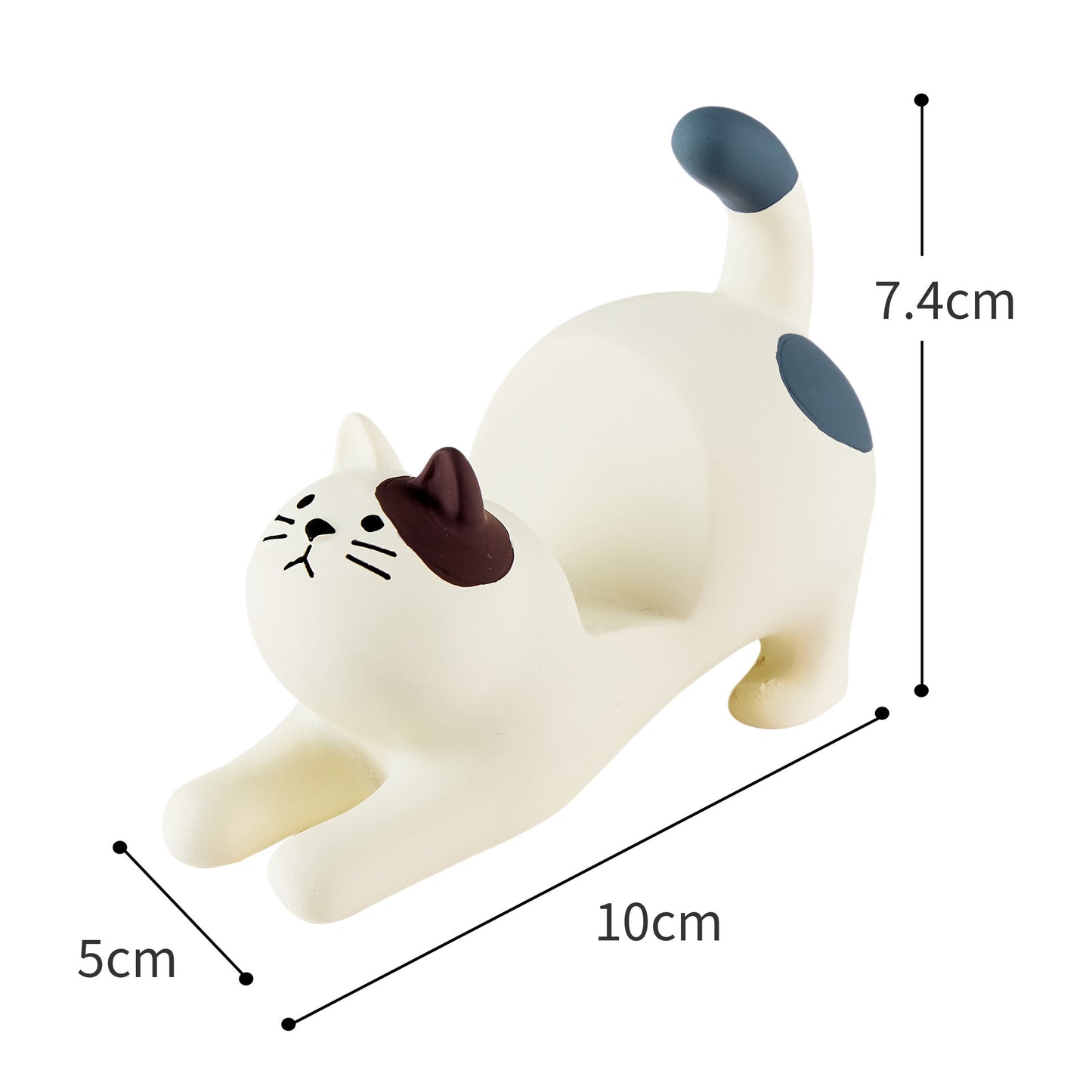 Grocery Cat Phone Holder Resin Craft Desktop Ornament