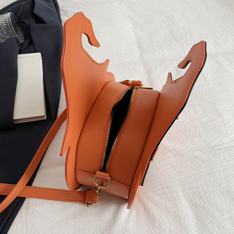 Women’s Halloween Pumpkin Shoulder Bag Cute Crossbody Messenger Purse