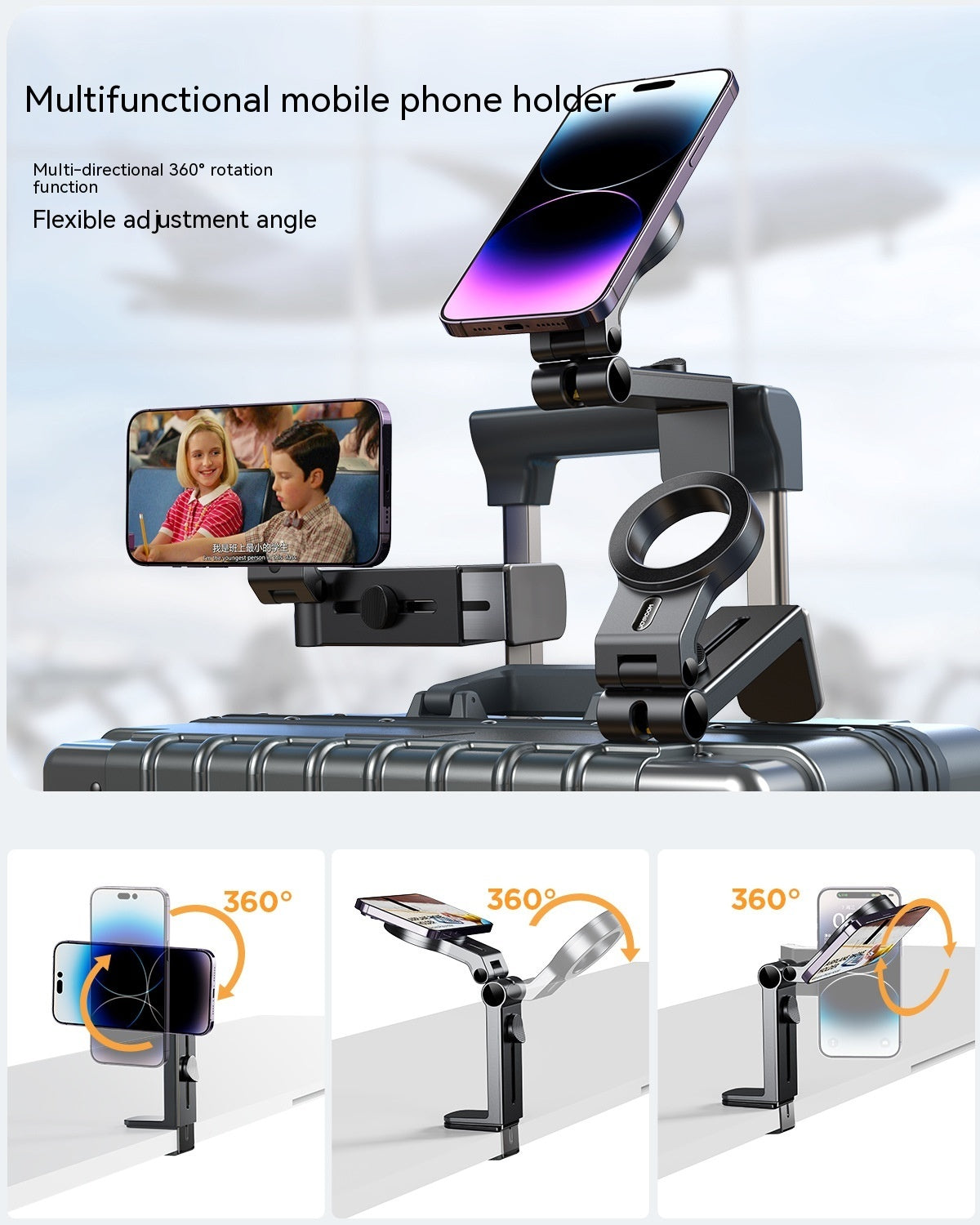 Universal Magnetic Travel Phone Holder Desktop Stand