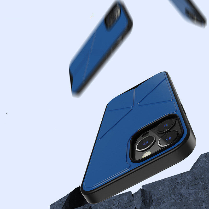 iPhone 13 Element Stand Case TPU Back Cover Solid Color