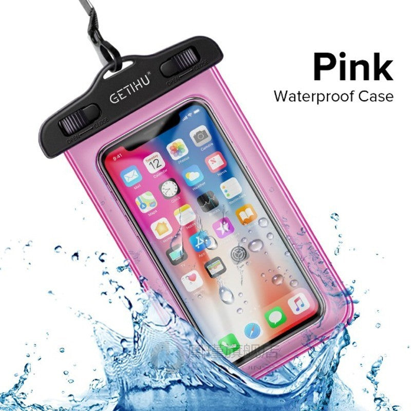 Universal Waterproof Phone Case Cover Black Pink Blue