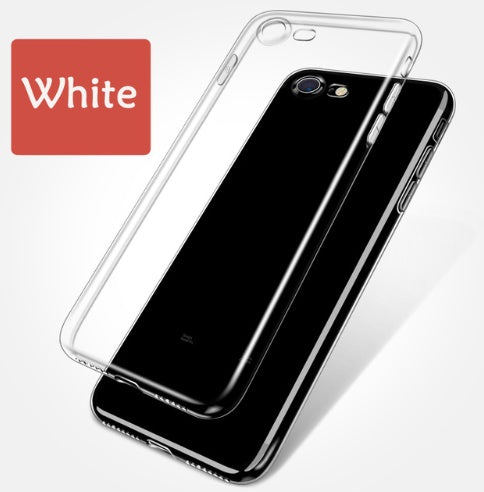 Fine Hole Transparent TPU Back Cover Case For iPhone