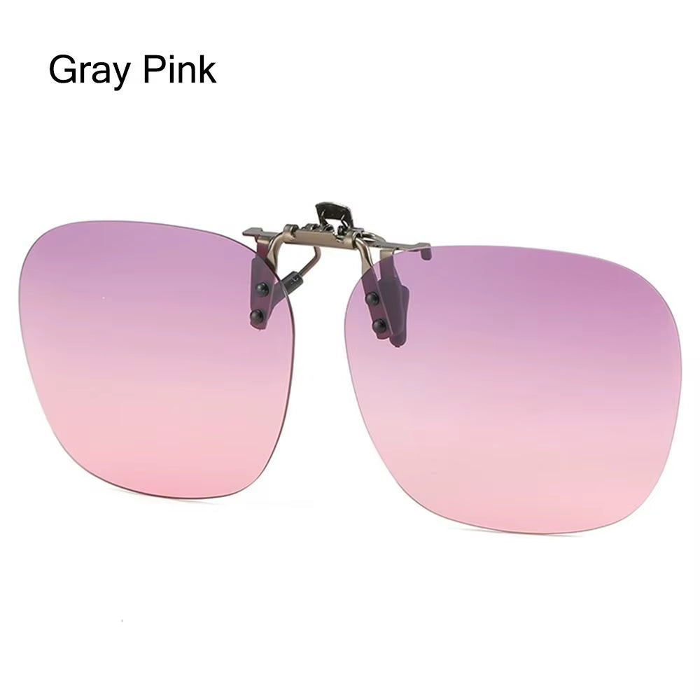 Polarized Flip Up Metal Clip On UV400 Sunglasses Free Shipping Includes Case