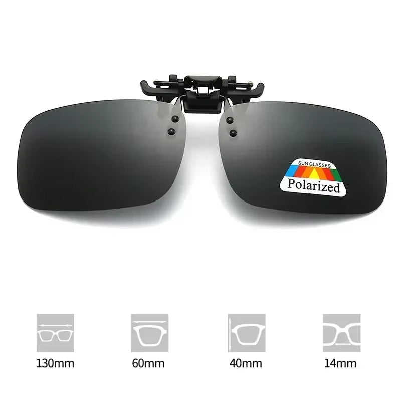 Polarized Clip On Sunglasses Night Vision UV400 - Free Shipping W/ Case