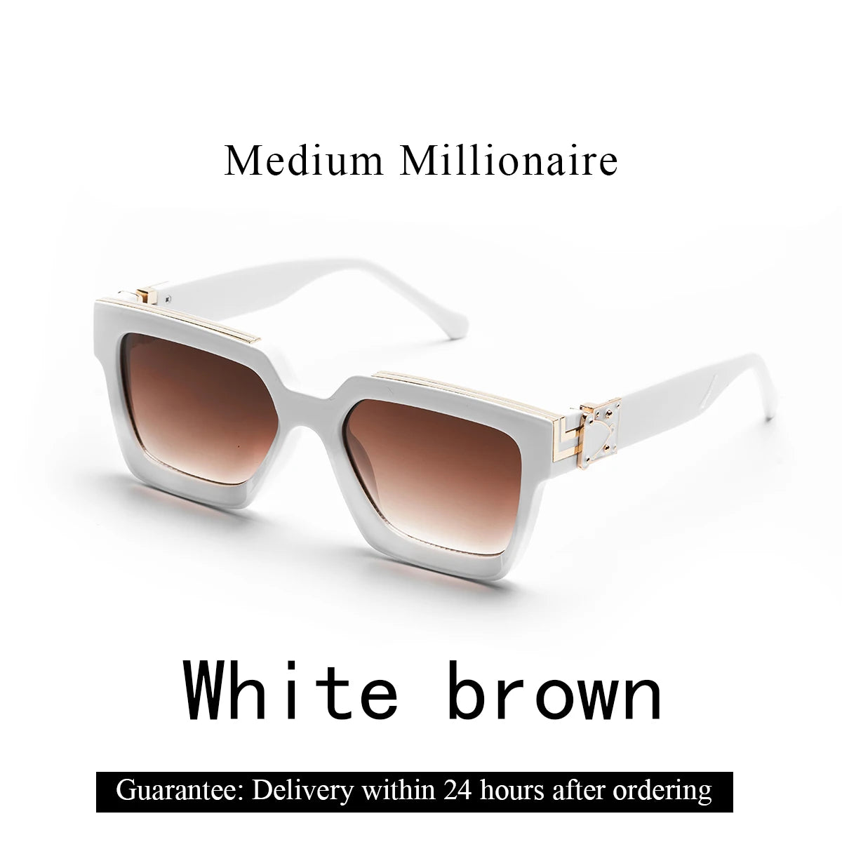 Retro Black Millionaire Shades Luxury Sunglasses 2025 for Men Designer Famous Brand Square Sun Glasses Man Women Sunglass