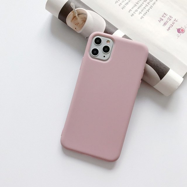 Color Silicone Case For iPhone 12 11 Pro XS XR XS Max