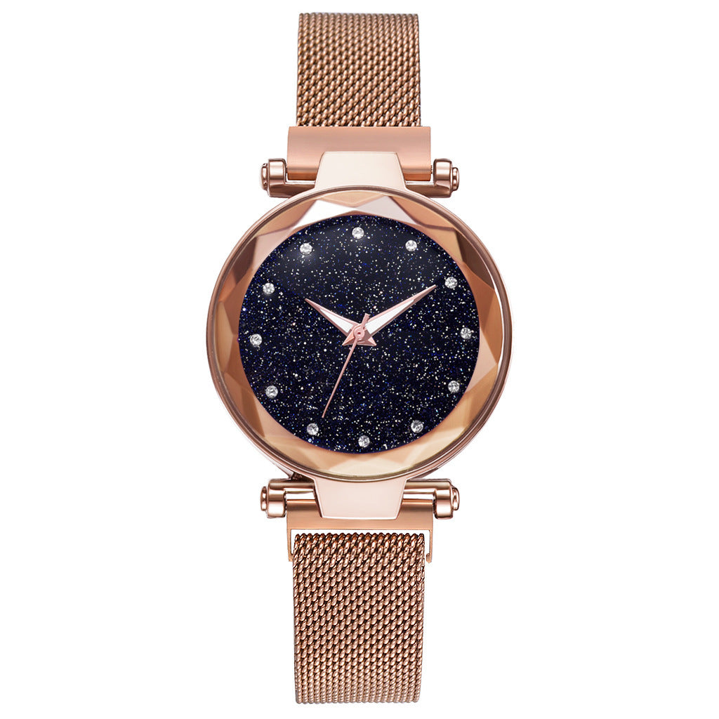 Luxury Women Watch Set With Bracelet Elegant Starry Sky