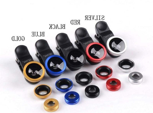 Universal Fisheye Lens 3 In 1 Clip On Mobile Phone Lens