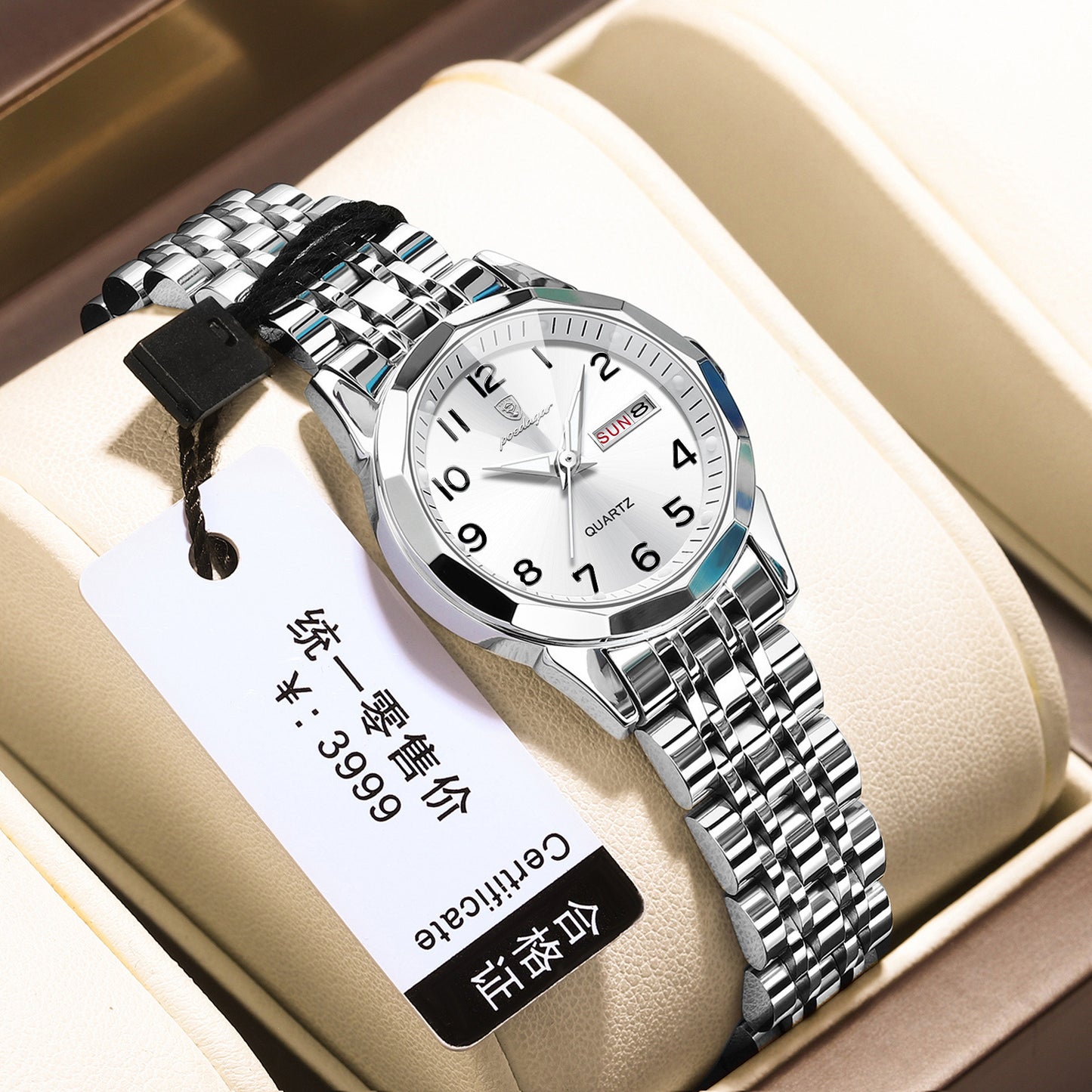Women's Waterproof Double Calendar Watch