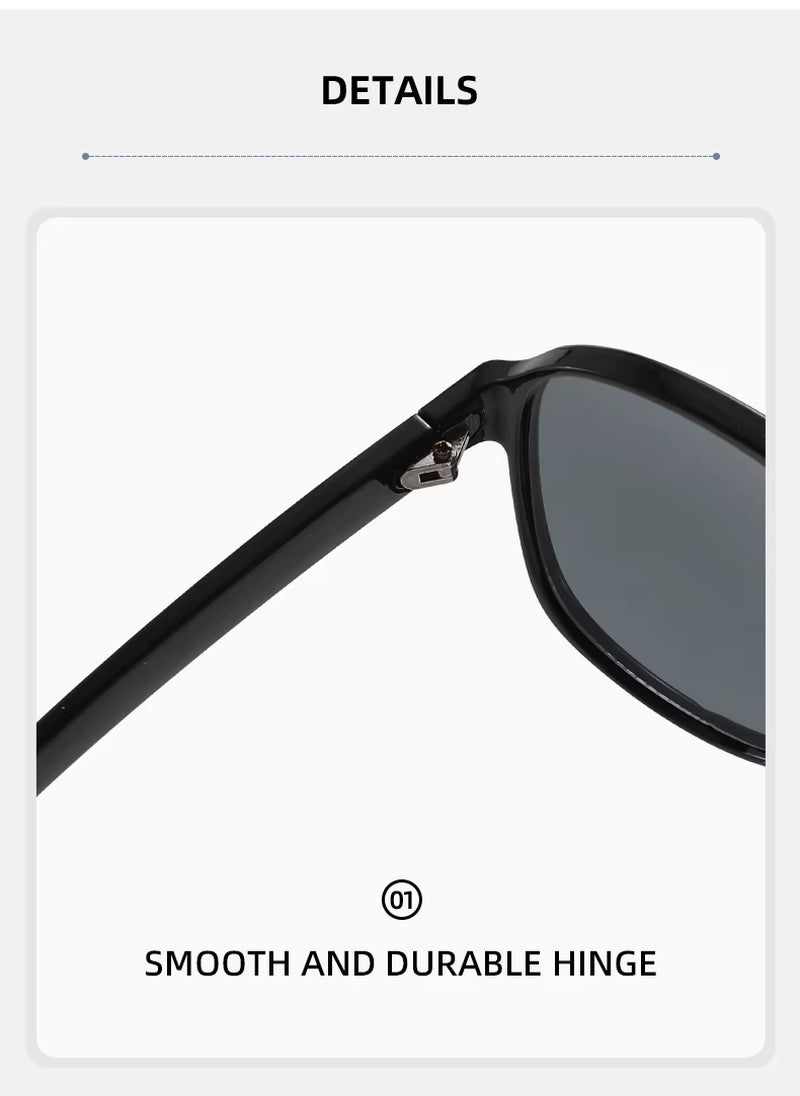 Classic Double-Bridge Retro Sunglasses – Multi-Color Options, Unisex, Suitable for All Scenarios