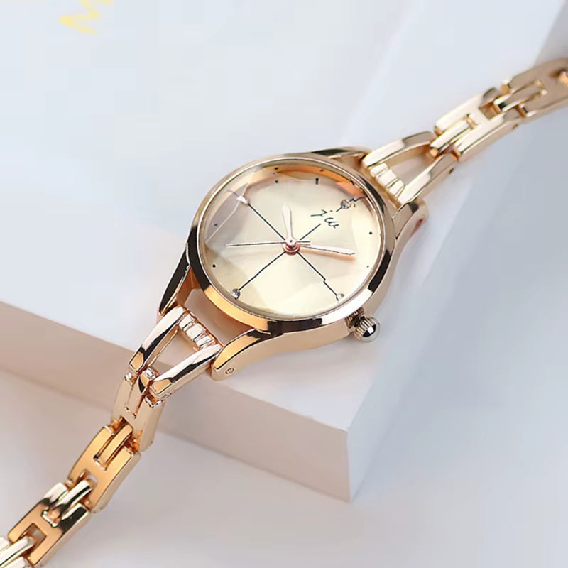 Women Gold Quartz Watch Includes Case, Free Shipping, Ships in 24 Hours
