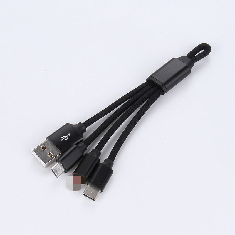 Keychain Three In One Magnetic USB Type C Micro 8PIN Cable