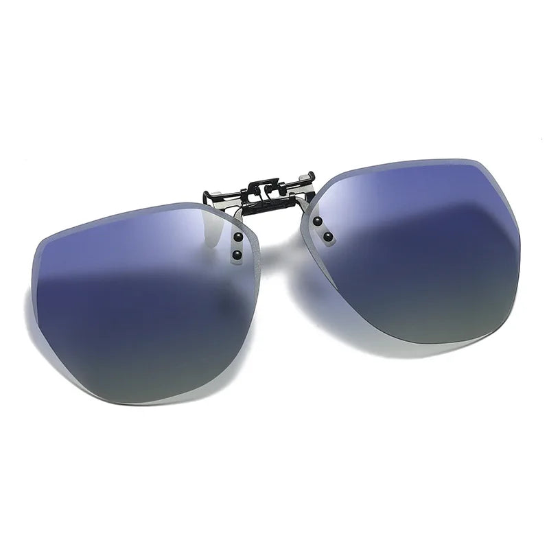 Clip-On Polarized Sunglasses Men Oversized Style – Free Shipping Includes Case