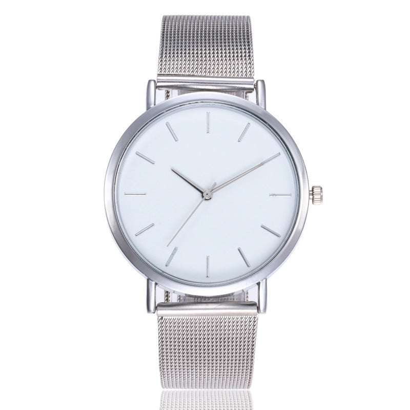 Simple Ladies Quartz Watch Stainless Steel Strap 20mm