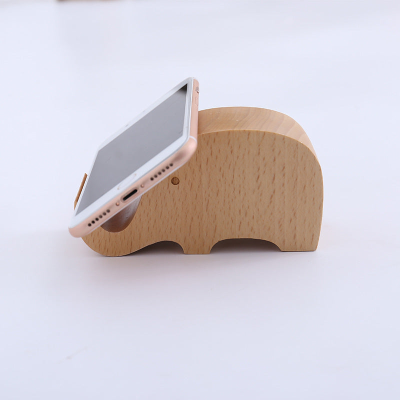 Beech Wood Lazy Phone Holder With Custom Lettering