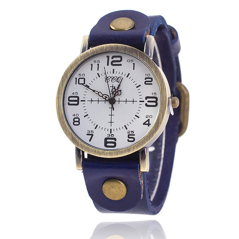 Belt Retro Neutral Watch European And American Digital Women's Casual