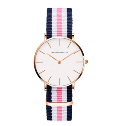 36mm Ladies Simple Waterproof Watch Korean White Belt