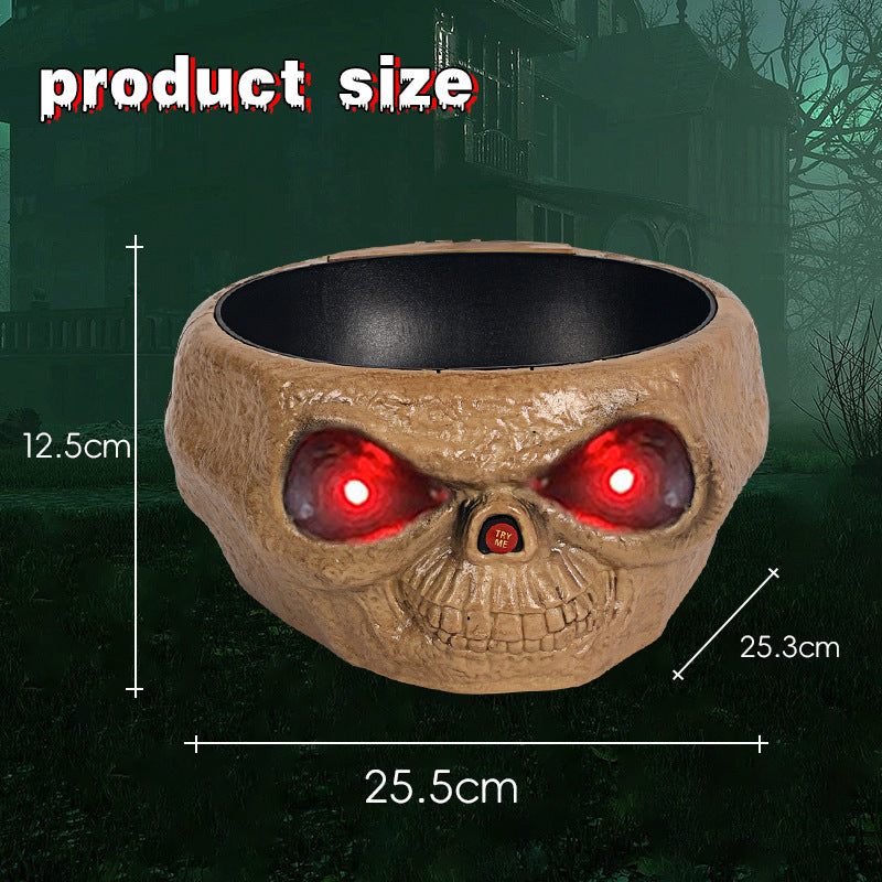 Halloween Pumpkin Lantern LED Candle Lamp Resin Luminous Simulation Decor
