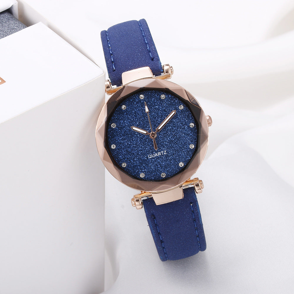 Starry Watch Slim 8mm Case For Women Colorful Dial Everyday