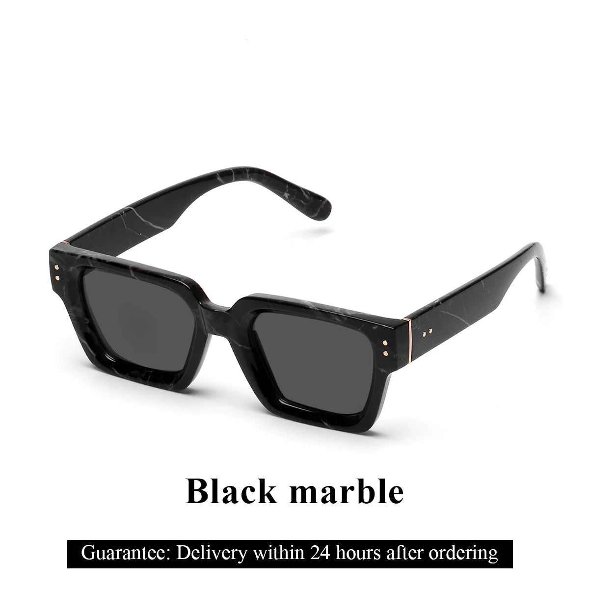 Retro Black Millionaire Shades Luxury Sunglasses 2025 for Men Designer Famous Brand Square Sun Glasses Man Women Sunglass