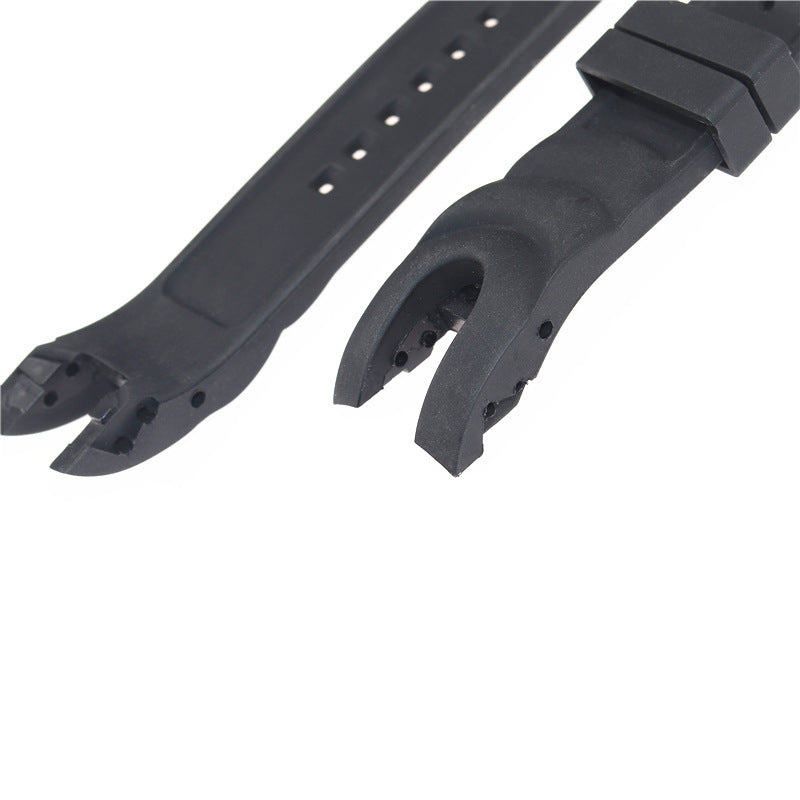 Fork Soft Silicone Inverter Watch Band Blue Black Edition
