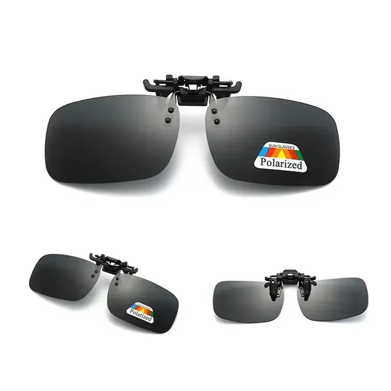 Polarized Clip On Sunglasses Night Vision UV400 - Free Shipping W/ Case
