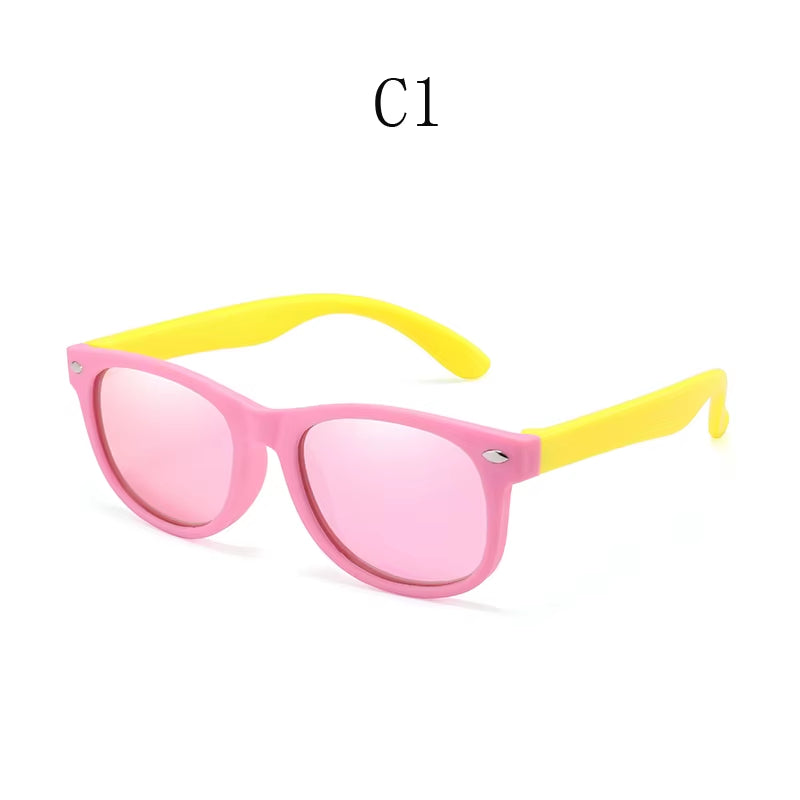 Baby Kids Polarized Sunglasses Soft Silicone Safety – Free Shipping W/ Case