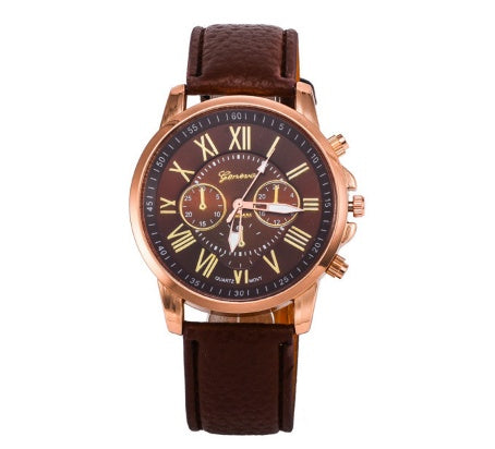 Three Eye Geneva Watches Lovers Retro Quartz Trends