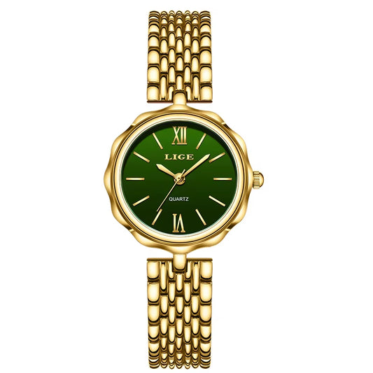 Luxury Top Brand Women'S Watches Elegant Fashion Gold Watch for Women Original Simple Quartz Waterproof Wristwatch Ladies