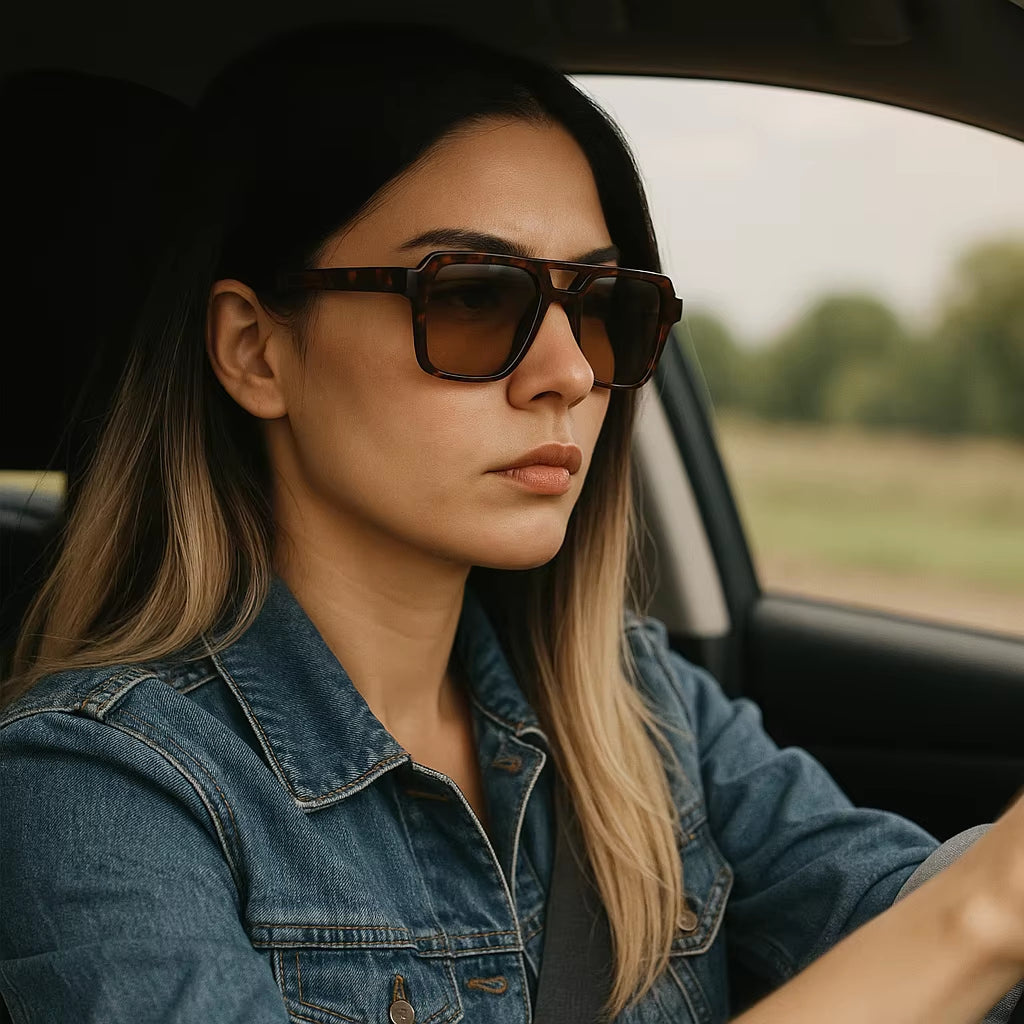 Classic Double-Bridge Retro Sunglasses – Multi-Color Options, Unisex, Suitable for All Scenarios