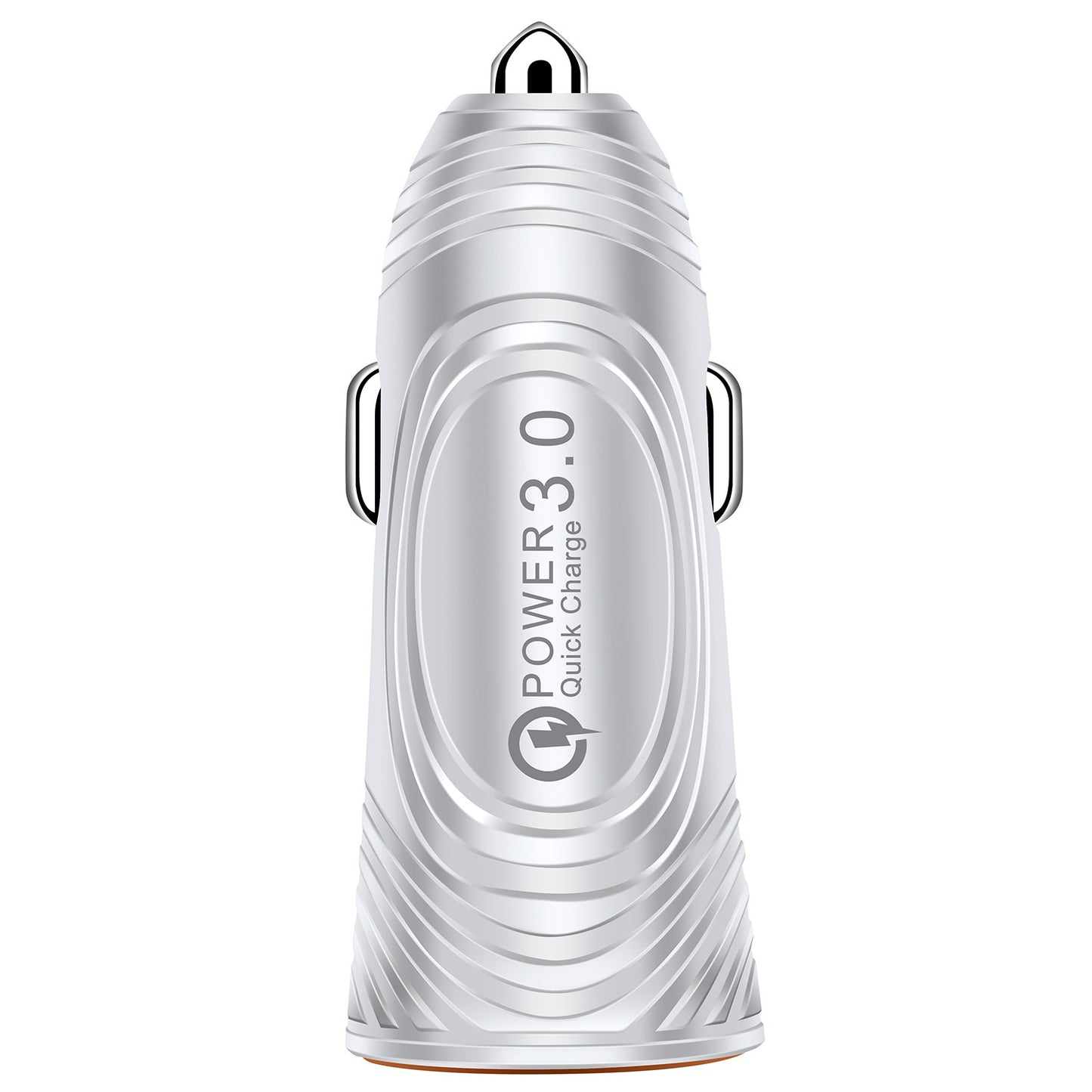 QC3.0 Car Charger USB 3.1A Dual Output White Black Plus