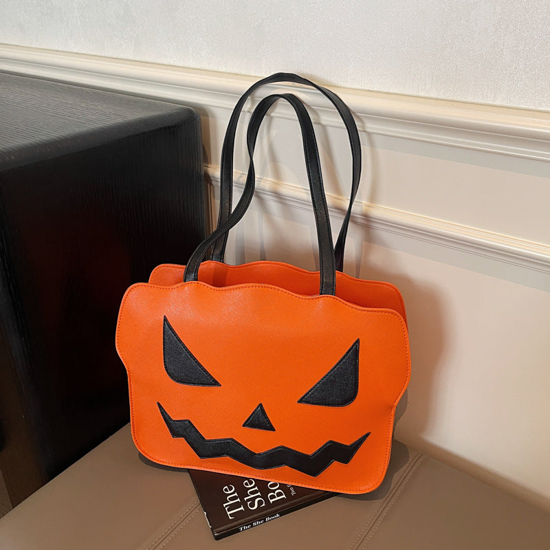 Women’s Halloween Pumpkin Bag Fashion Shoulder Crossbody Messenger Purse