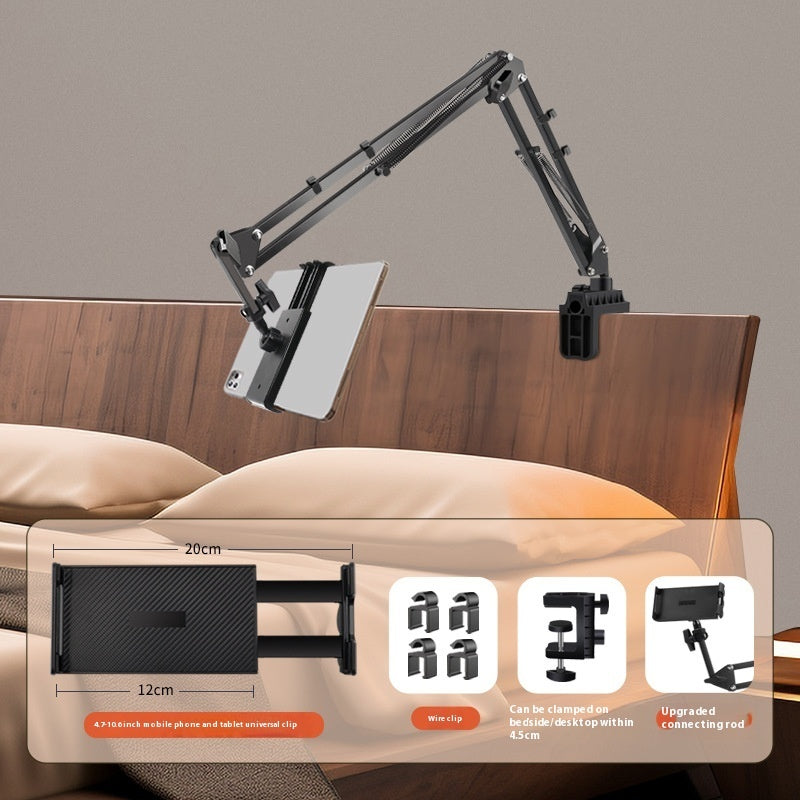 Folding Bedside Lazy Phone Holder With Universal Clips