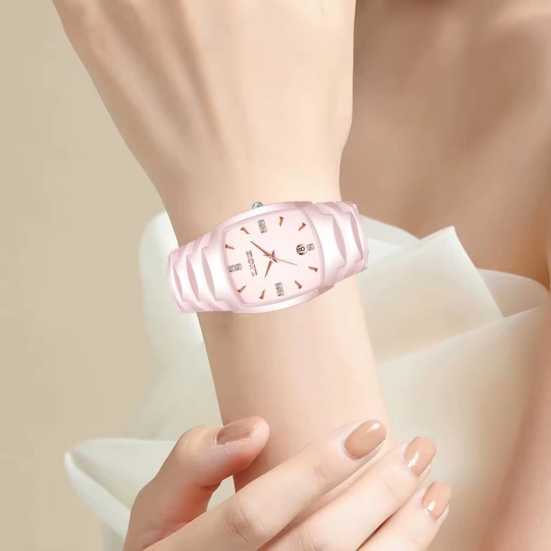 Fashion Luxury Woman Watch Simple Elegant Stainless Steel Casual Quartz Watches for Women Calendar Ladies Romantic Gift New
