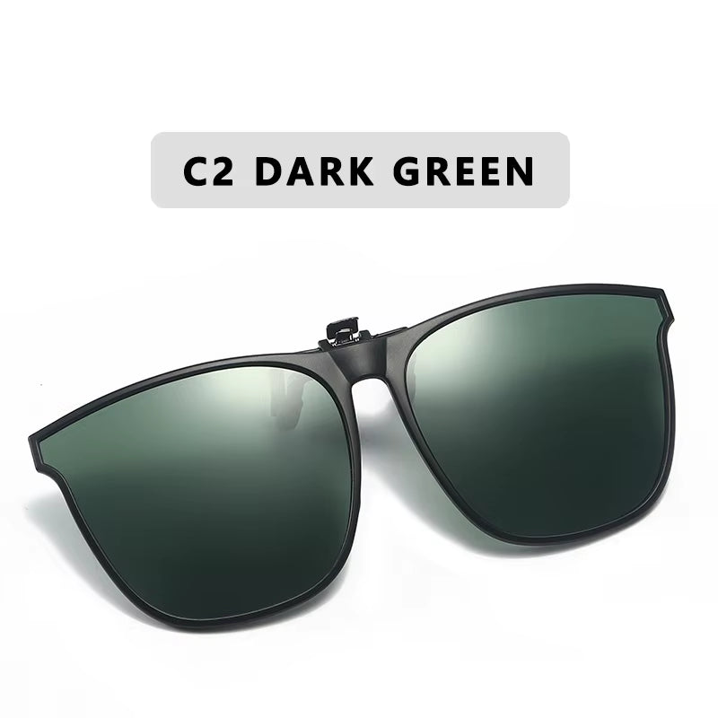 Polarized Night Vision Clip-On Sunglasses Men Anti-Glare – Free Shipping W/ Case