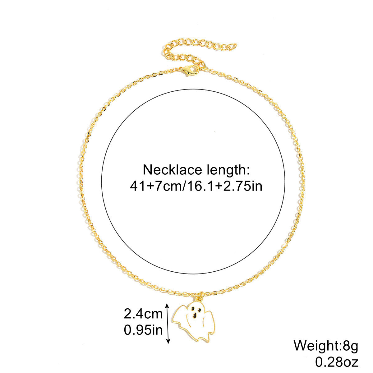 Halloween Necklace Bat Ghost Skull Pumpkin Spider Pendant Jewelry Accessories